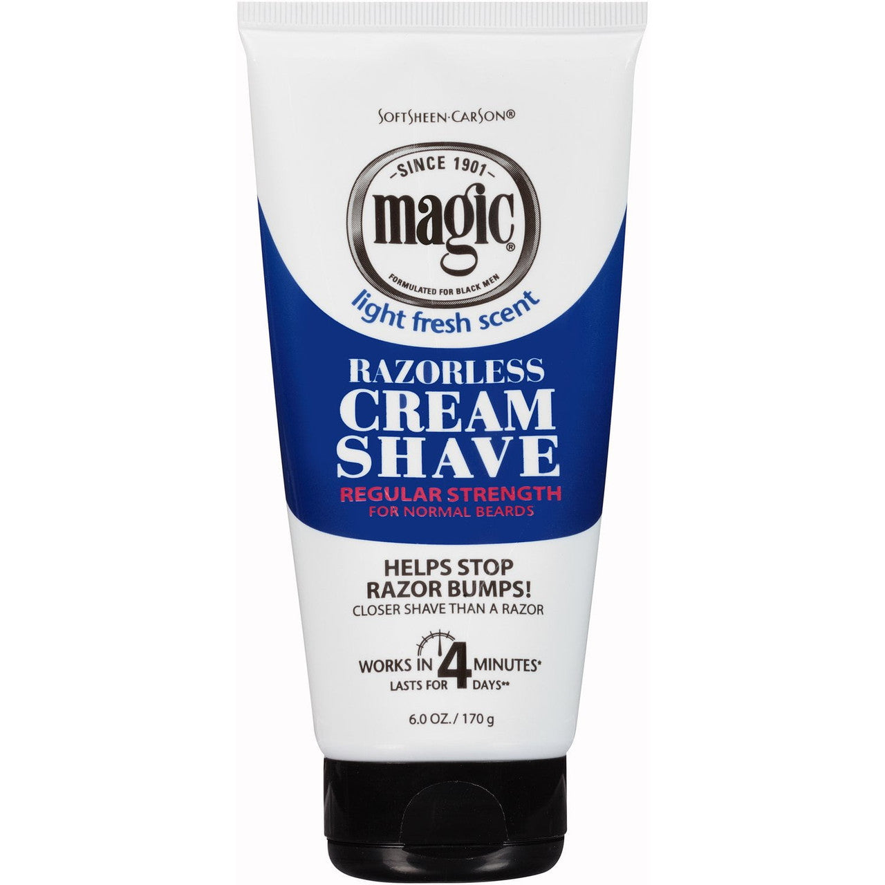 Magic Shave Hair Removal Cream, Regular Strength Depilatory, 6 Oz